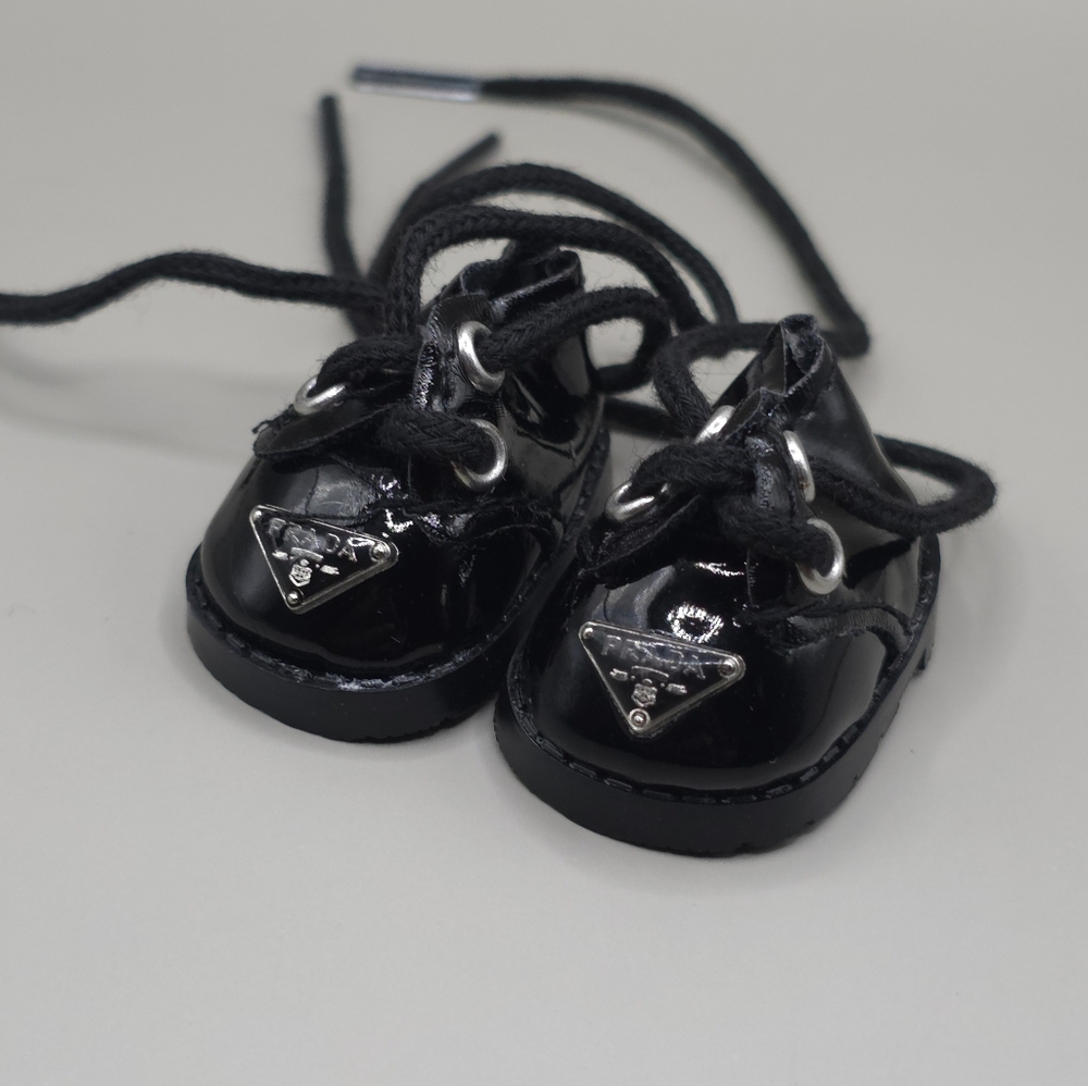 Labubu Accessories - Black Prada Shoes
